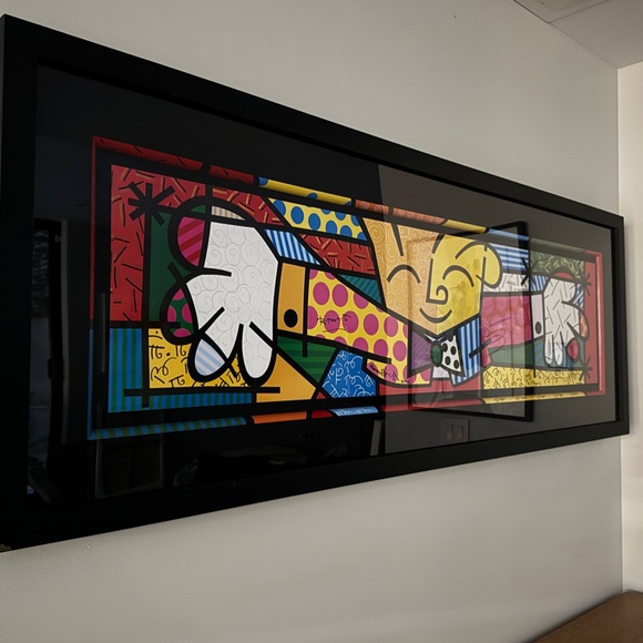 The Hug by Romero Britto limited edition print signed - Picture 8 of 8